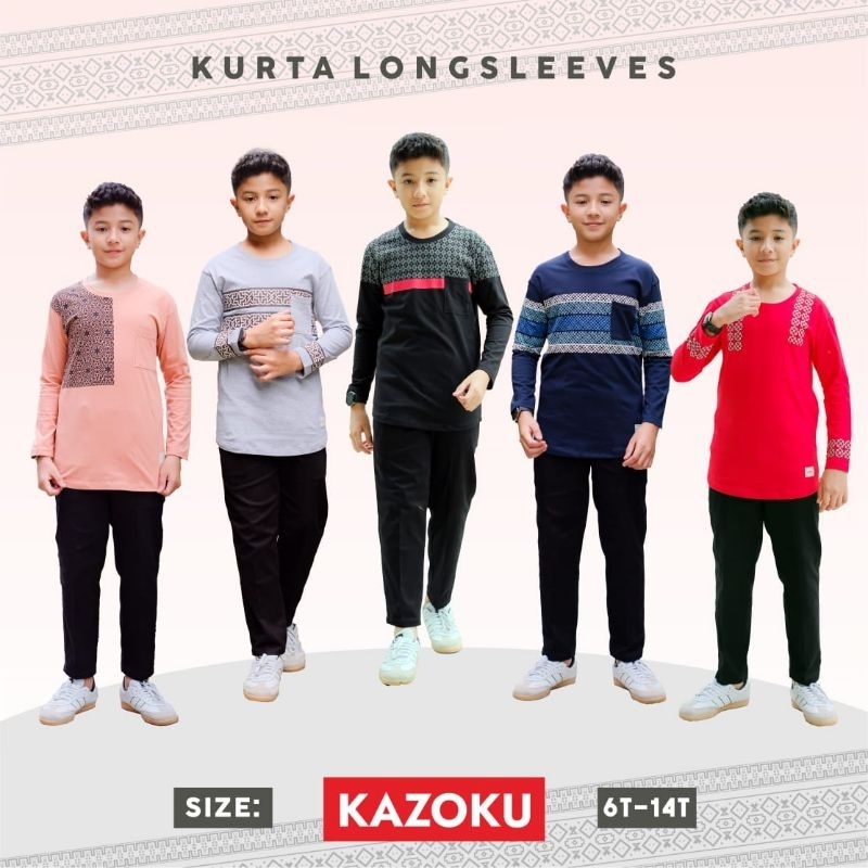 KAOS PANJANG KURTA 6-14 KAZOKU