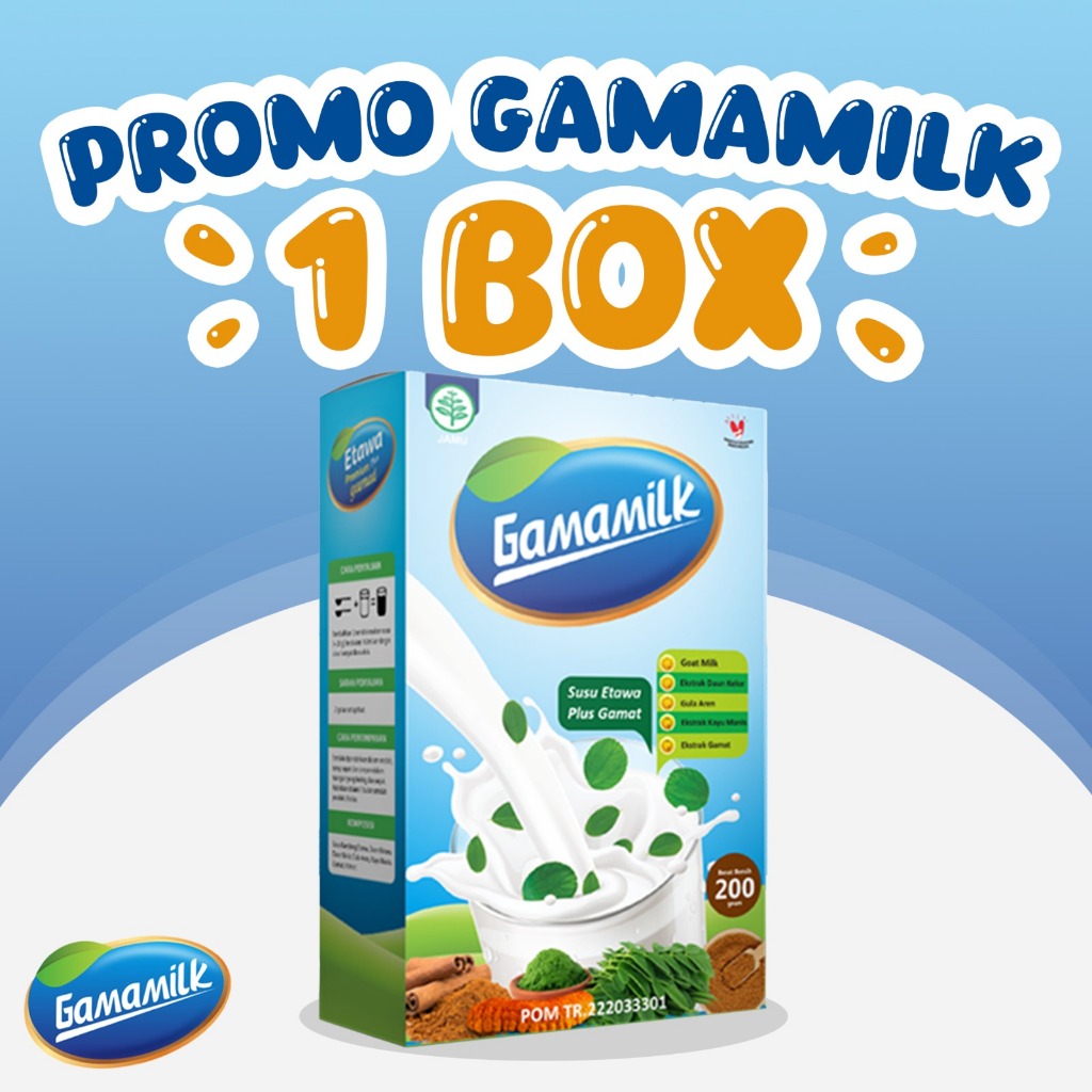 

GAMAMILK Susu Etawa Plus Gamat Cegah Permasalahan Sendi & Tulang 200gr