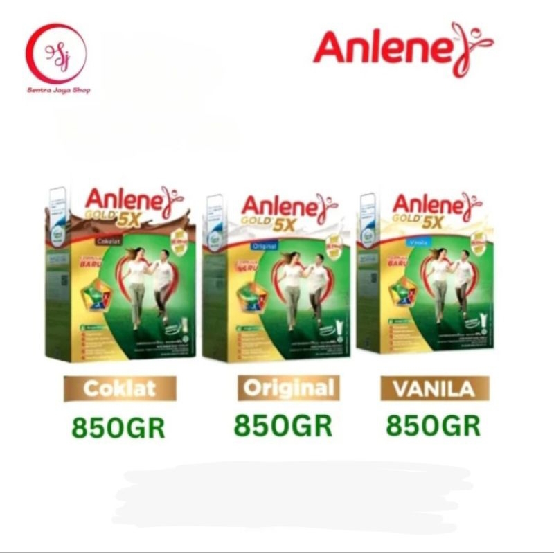 

Anlene Gold 5X Susu Bubuk Vanila / Original / Coklat 850 gram