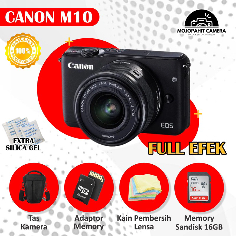 CANON EOS M10 SECOND BERGARANSI NORMAL