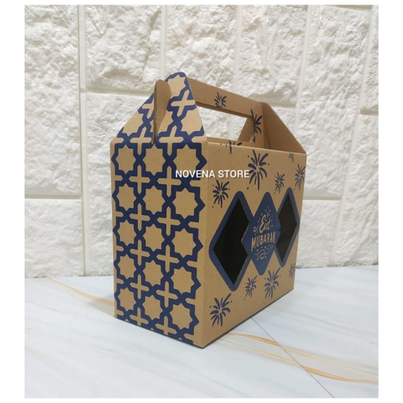 

BOX LEBARAN 2 JAR KOTAK DUS HAMPERS IDUL FITRI