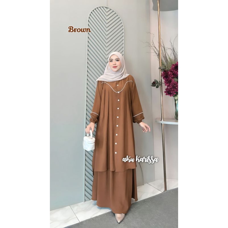 ZANISA SET ROK by AKU KARISSA / SETELAN WANITA / SETELAN ROK WANITA / BAJU SET ROK / SETELAN SABRINA