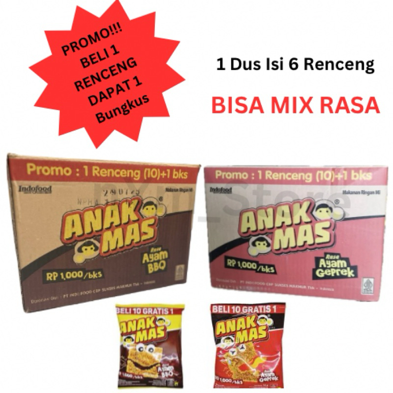 

MIE ANAK MAS DUS ( 66 PCS )