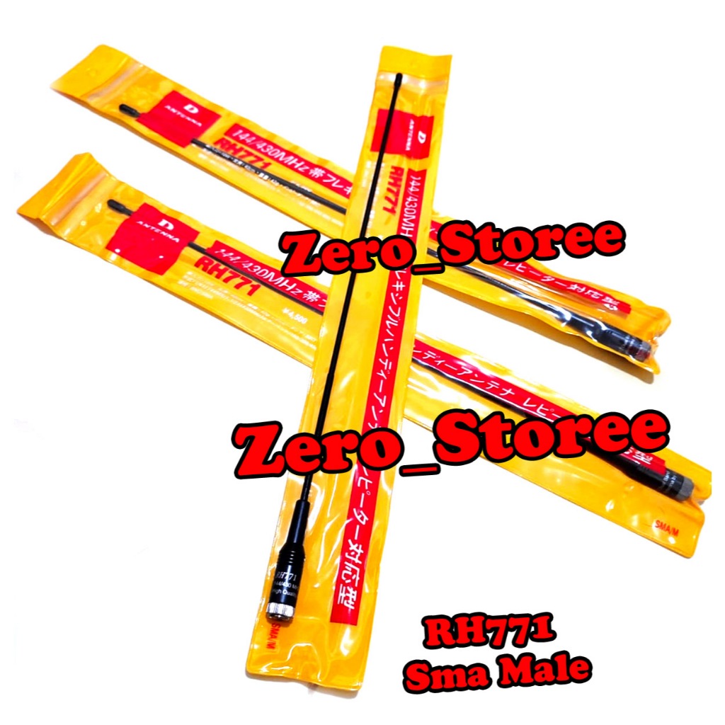D Antenna RH771 SMA Male Antena Pecut Antena HT panjang yaesu Dualband D-antenna RH-771 Dual Band VH
