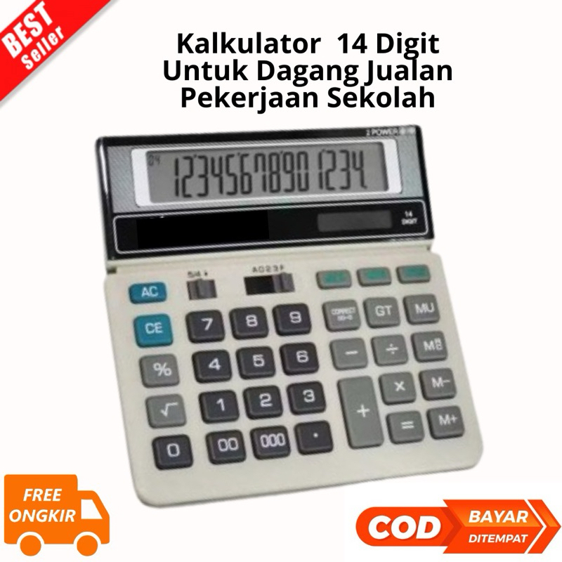 

Promo [JK] BAYAR DI TEMPAT Kalkulator KINCIZEN KC 8614 14 Digit & KC 868 12 Digit