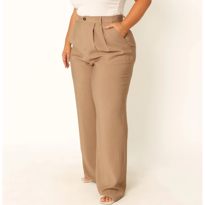 Celana Kulot Jumbo Wanita Bahan Jatuh Anti Kusut Highwaisted Loose Pants Polyester