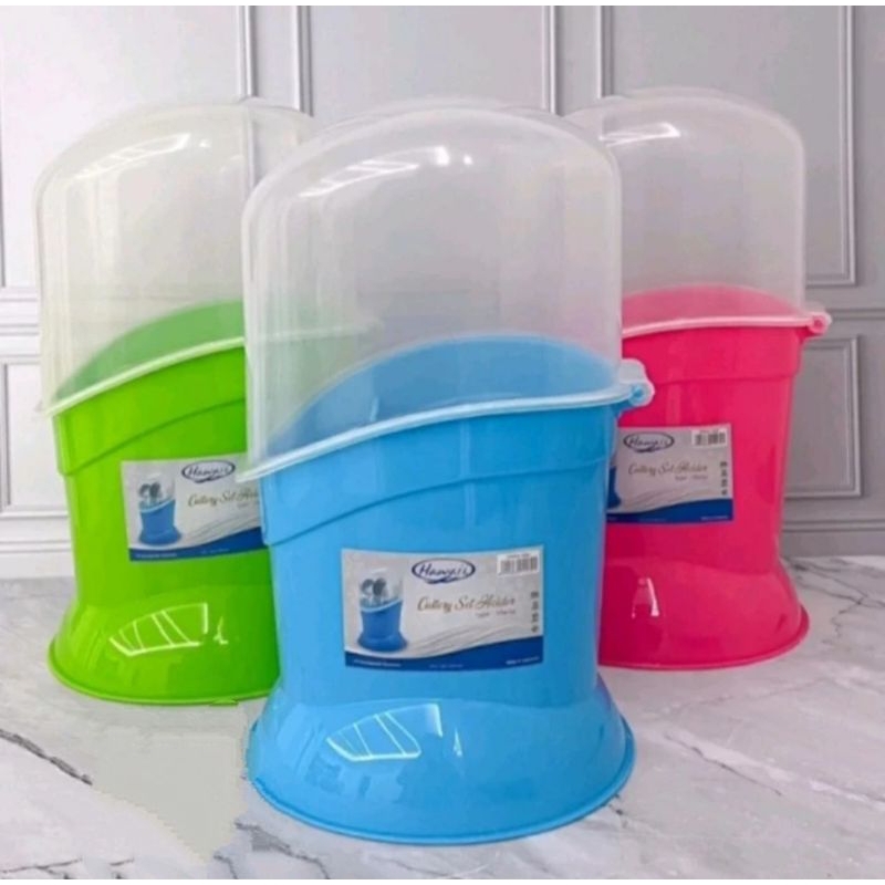 Tempat sendok tutup Hawaii/ Tempat sendok plastik tutup Hawaii/ Wadah sendok tutup plastik