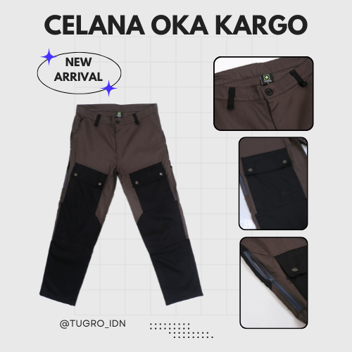 TUGRO Scrub pants / celana OKA [baju Jaga] - Cargo straight