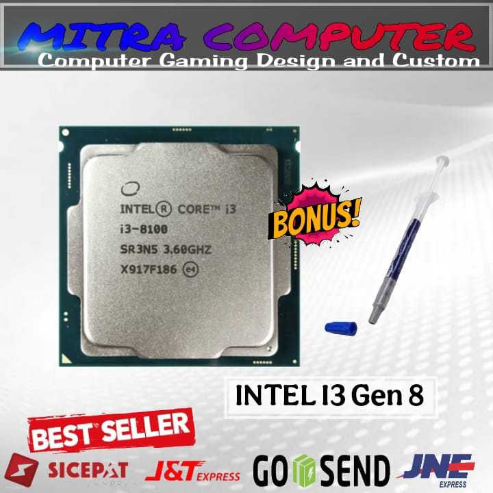 PROCESSOR INTEL CORE I3 8100T  I5 8400T I5 9600K Tray