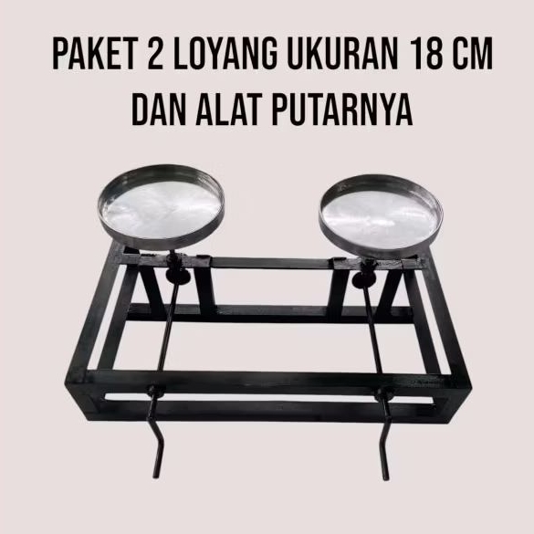 LOYANG LEKER PUTAR UKUAR 18 CM BAHAN BAJA