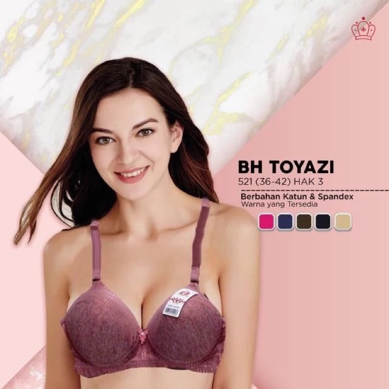 Bra BH Fashion Wanita Bh Busa Tanpa kawat Toyazi 521/ bh ukuran 36-42