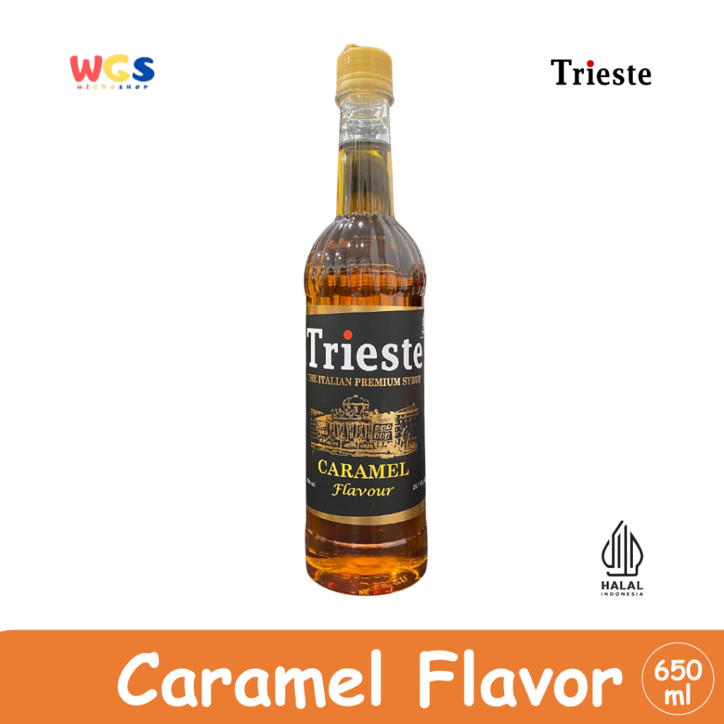 

Trieste Caramel Flavour Syrup Premium 650ml – Sirup Karamel HALAL MUI untuk Kopi & Minuman Kekinian