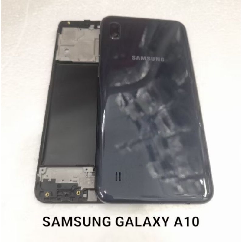 Kesing Housing Casing Full Set BackDoor Tutup Belakang + Frame LCD HP SAMSUNG Galaxy A10 SM-A105F