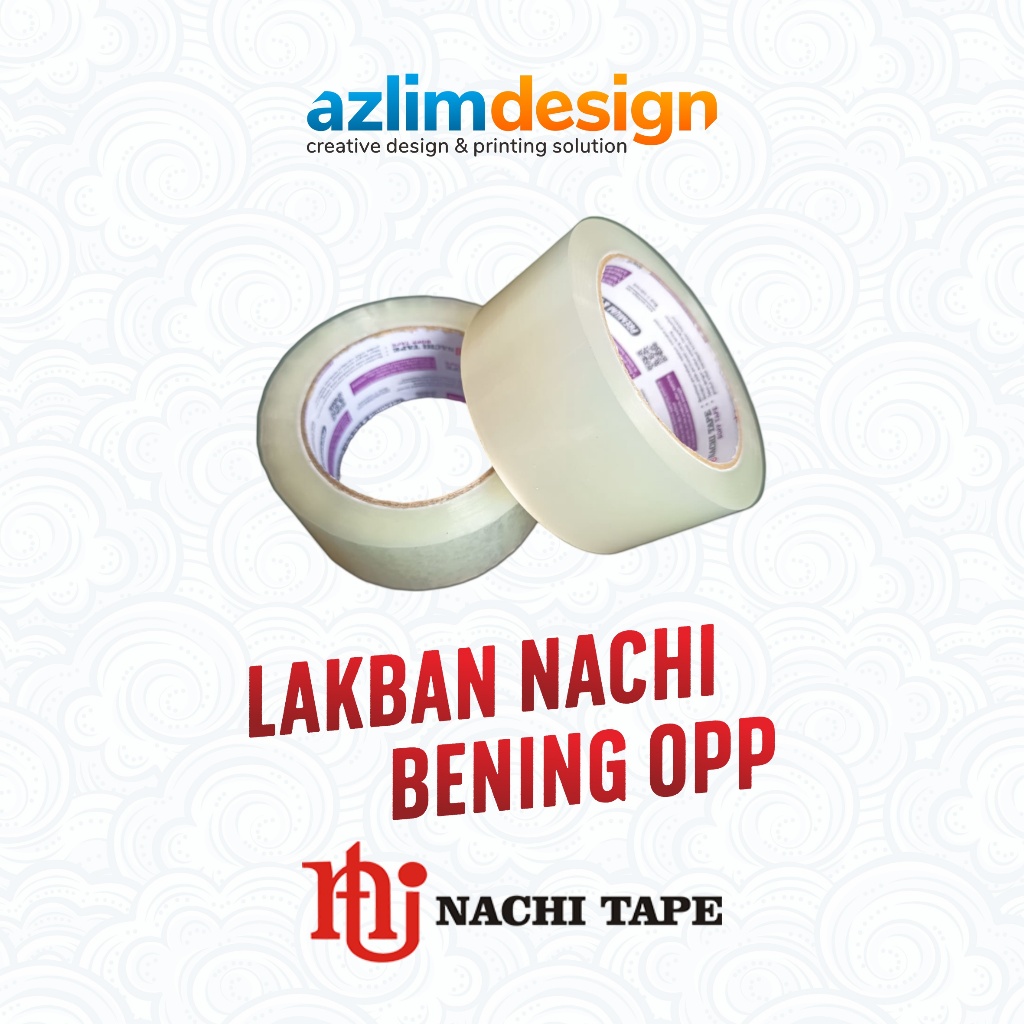 

Lakban OPP Bening 48 mm / Lakban Nachi Tape / Lakban Olshop Packaging Kuat