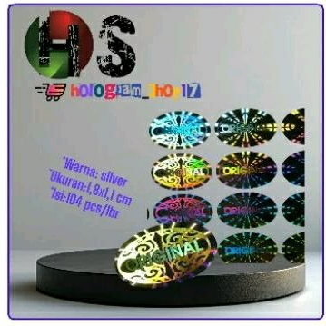 

stiker hologram original batik
