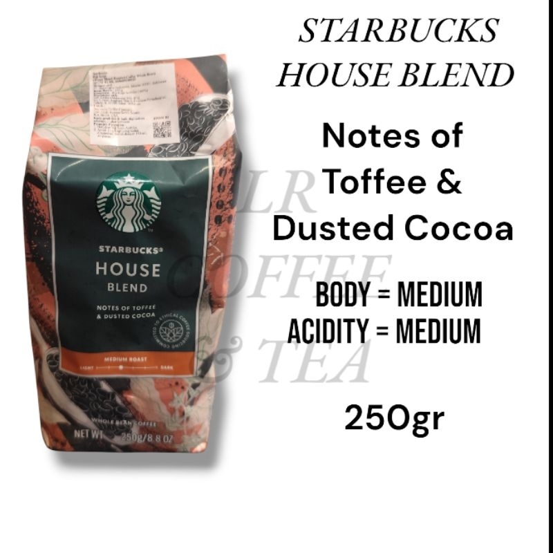 

Whole Bean/Biji Kopi Starbucks House Blend 250 gram