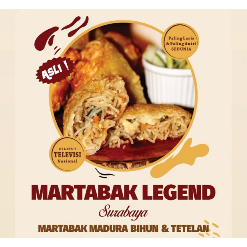 

Martabak Legend Surabaya Original 100% @novytahalim (PO) Martabak telor tetelan madura