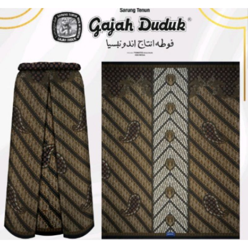 Sarung Gajah Duduk Batik Nusantara Original Premium Cowok Dewasa Terlaris
