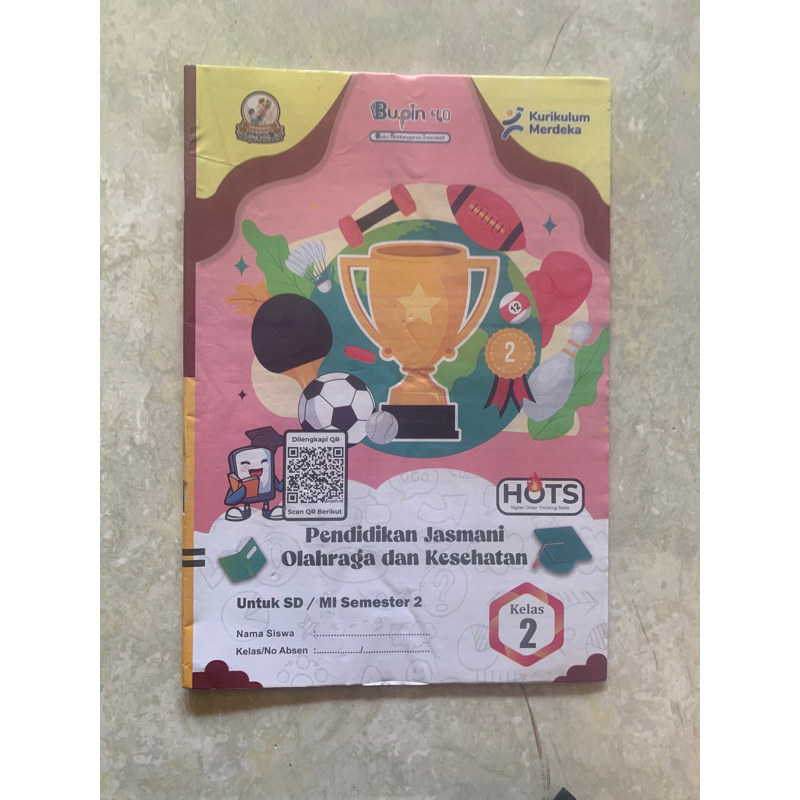 Buku LKS Penjas PJOK SD / Mi Kelas 1, 2, 3, 4, 5, 6 (Minimal Pembelian 5 pcs)