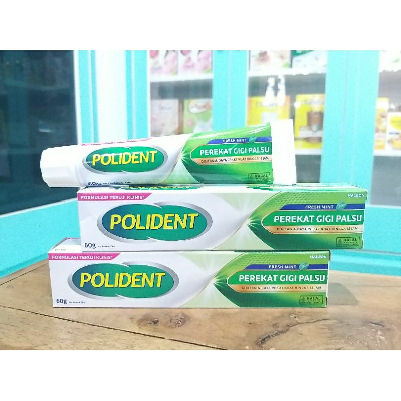 POLIDENT 60 GR | PEREKAT GIGI PALSU | poliden lem gigi