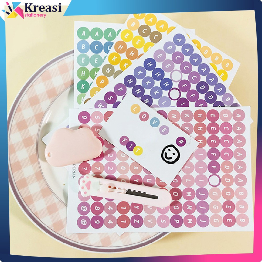 

Sticker Alfabet DIY Scrapbook Planner Diary / Stiker Huruf Angka Deco Aesthetic Dekorasi Buku Jurnal / Stiker Alphabet Huruf Angka Kreasi Stationery C1121