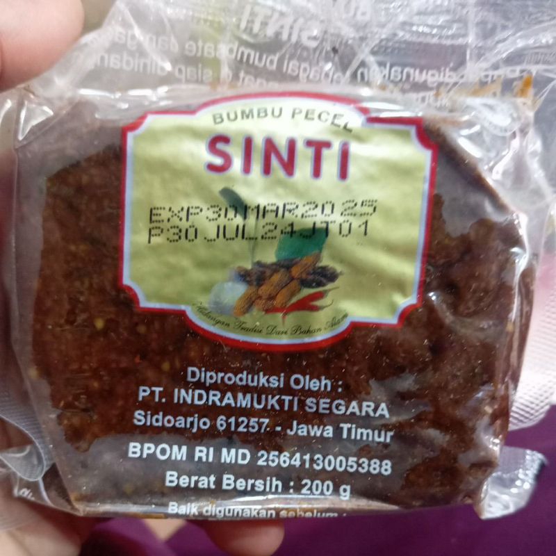 

Bumbu Pecel Sinti 200gr