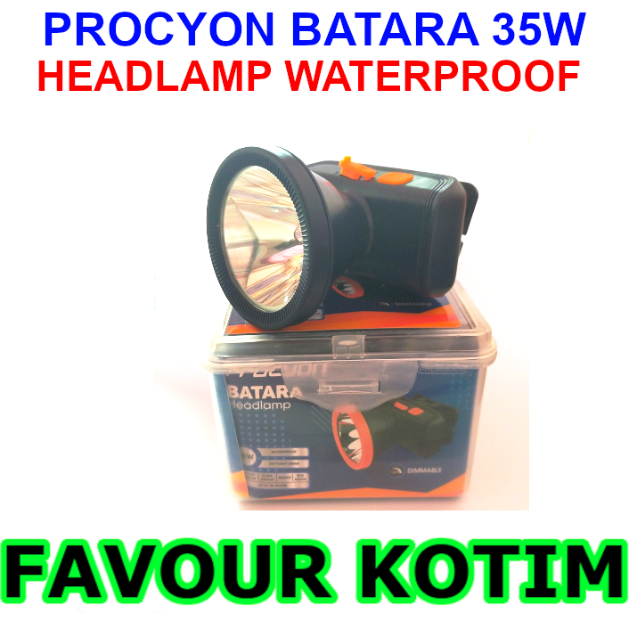HEADLAMP SENTER KEPALA BATERAI CAS CHARGE 35W PROCYON BATARA DL 240 LED FVKOTIM