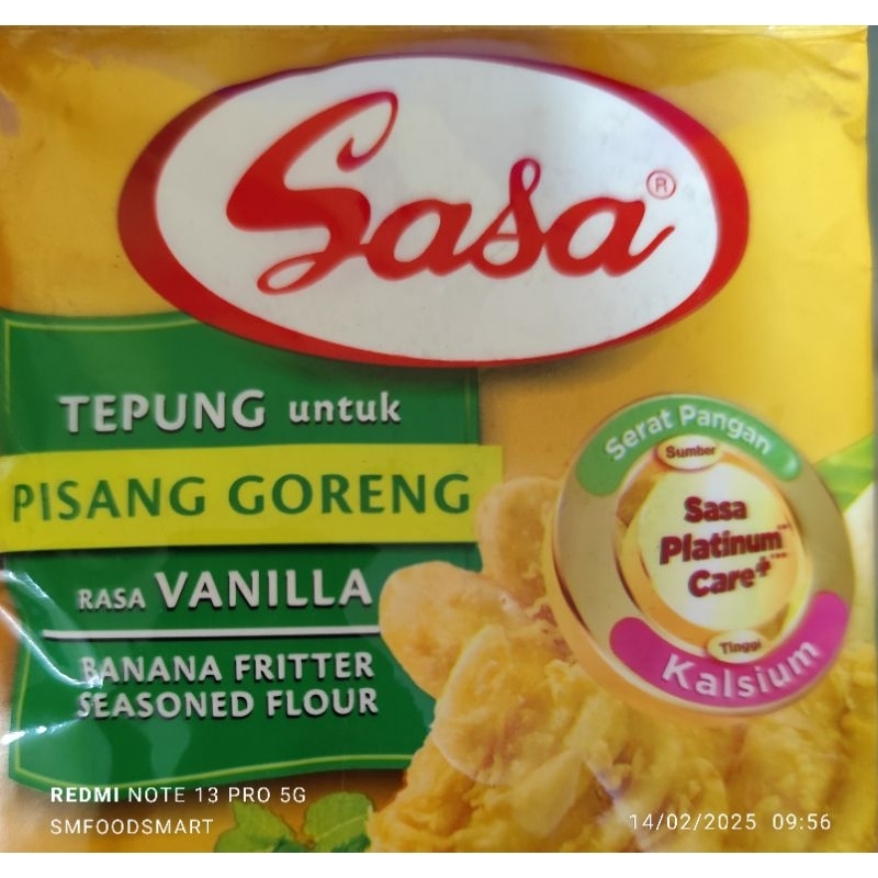

Sasa Tepung Untuk Pisang Goreng Rasa Vanilla 70gr