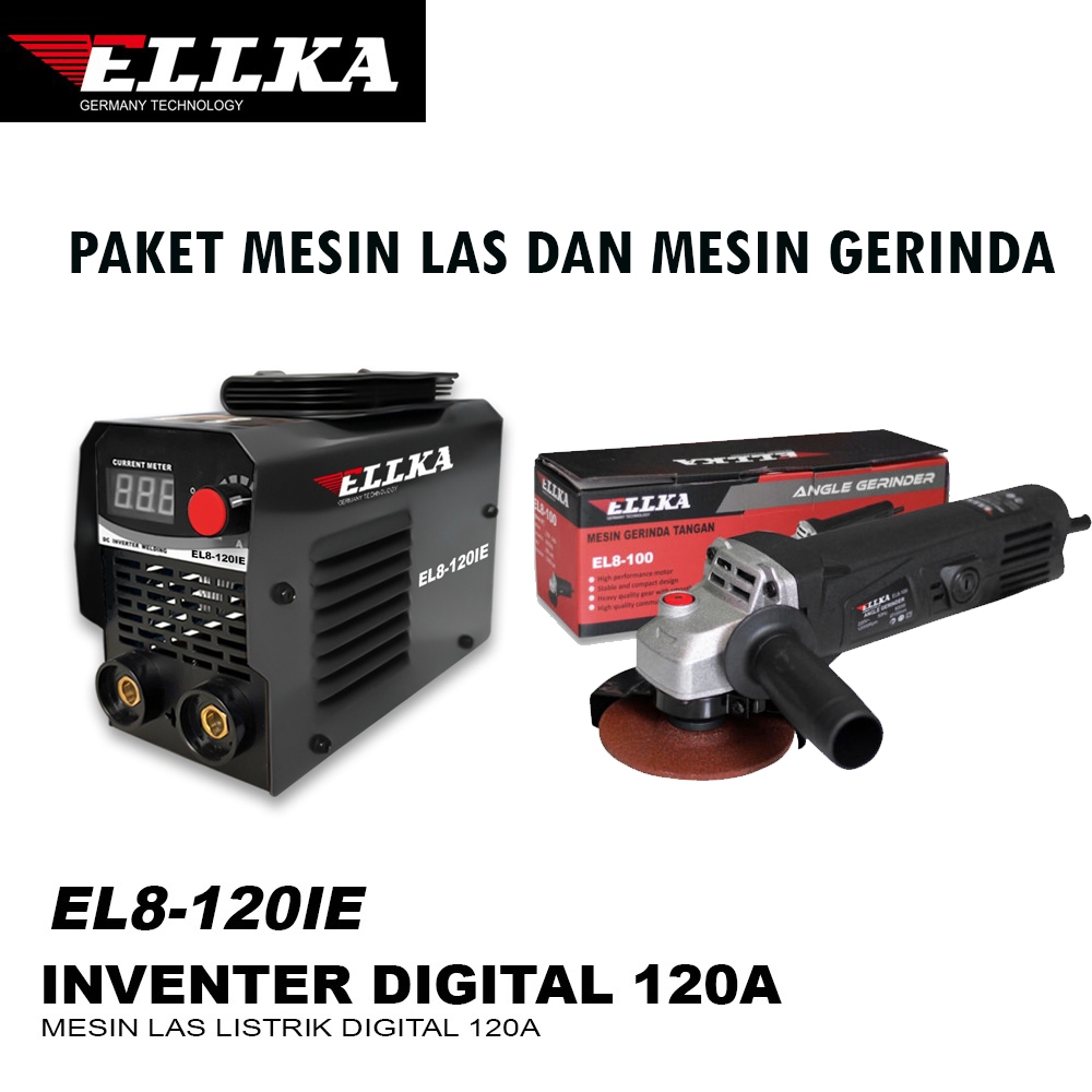 PAKET LAS 2 ITEM Mesin LAS 120A Trafo Las Listrik 450WATT YUKIDO +YUKIDO MESIN GERINDA TANGAN 4inch