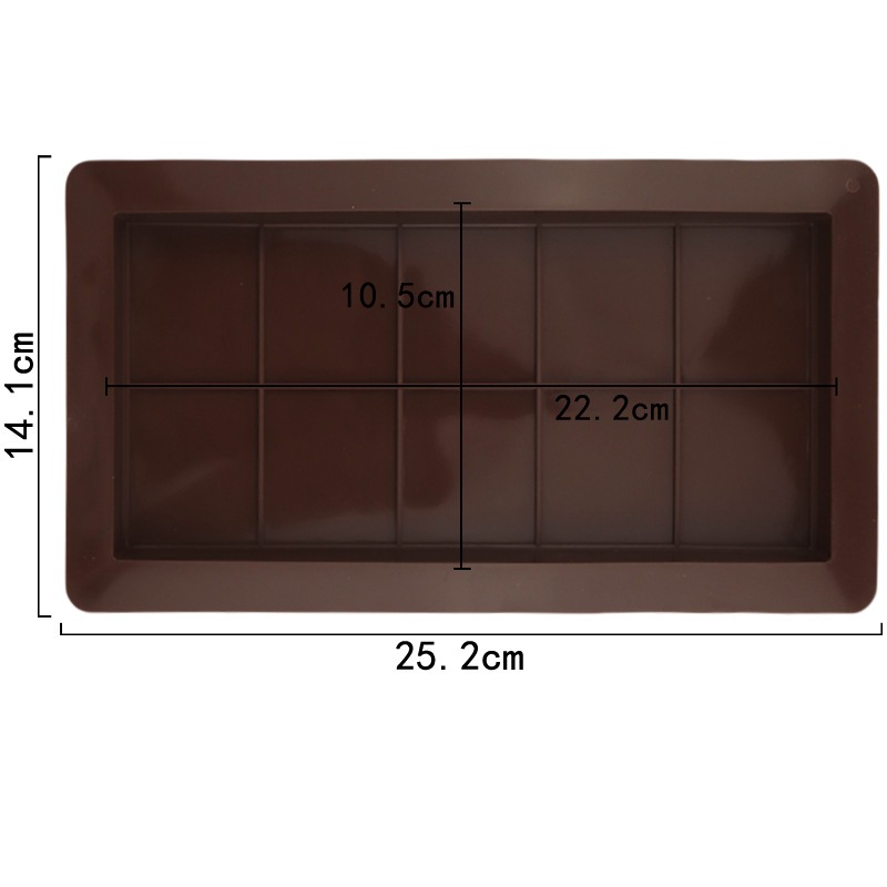 Cetakan Silikon Coklat Dubai Viral Persegi Panjang Besar Dalam , Silicone Mold Pistachio Kunafa Choc