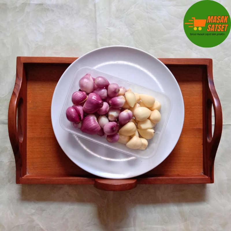 

☘️MASAK SATSET☘️ KIRIM INSTAN Paket Foodprep Bawang Merah & Bawang Putih Kemasan Pack 500ml