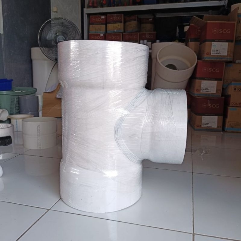 tee reducer 8 x 6 inchi type aw fitting pvc