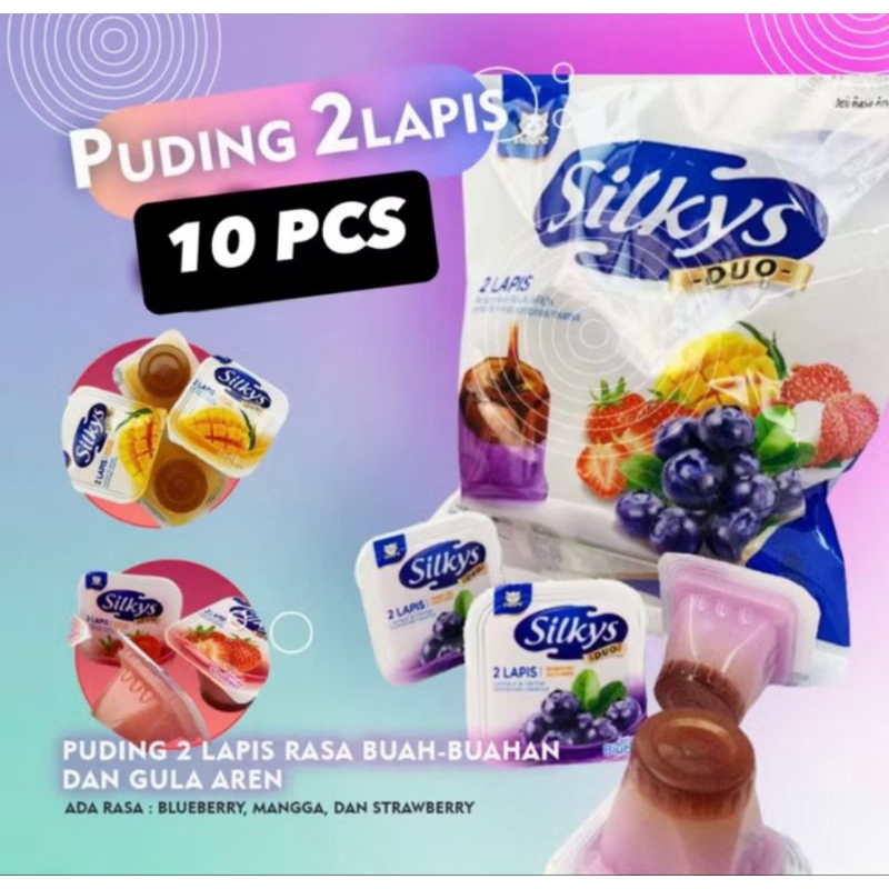 

Silkys Puding 2 Lapis [1 Bungkus isi 10 Pcs]