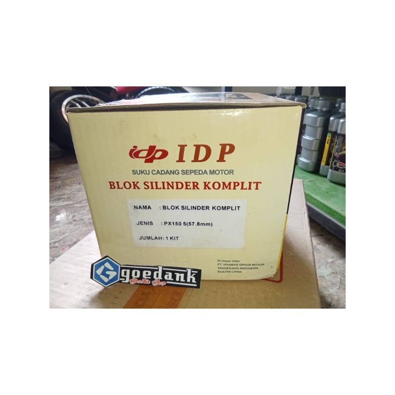 BLOK SEHER SILINDER SET VESPA LUBANG 5 BLOK PISTON SET IDP VESPA PX EXCLUSIVE EXCEL STRADA