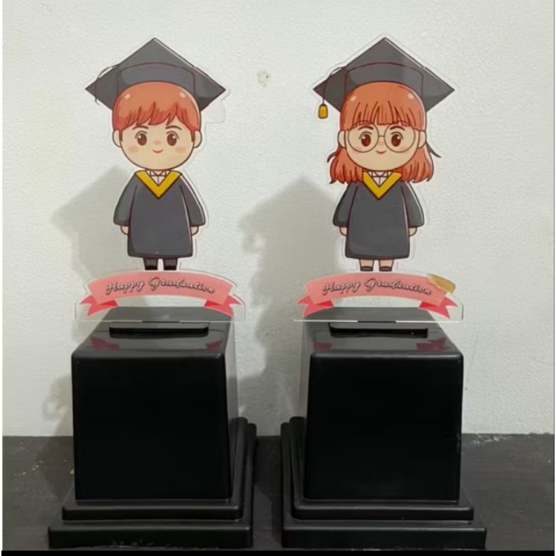 Piala Wisuda Akrilik Kartun - Wisuda Anak TK/Paud Bahan Akrilik