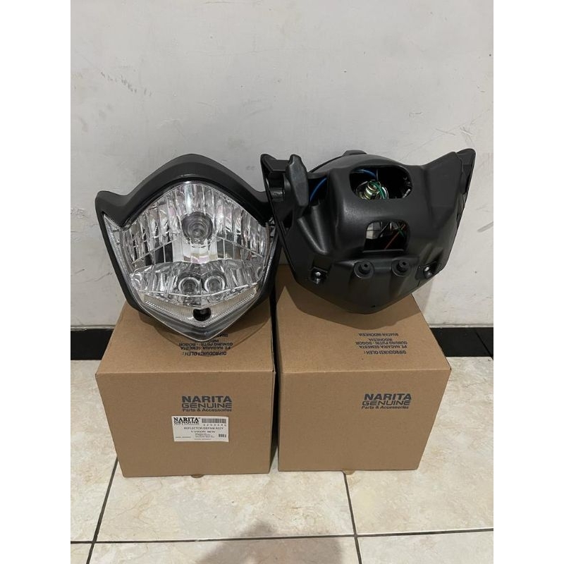 lampu depan yamaha vixon lama codot headlamp depan yamaha vixion old codot tahun 2011-2012