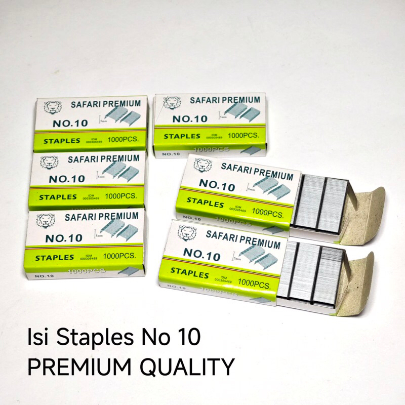 

Isi Staples No 10 SAFARI PREMIUM / Refill Isi Stapler Kecil No 10