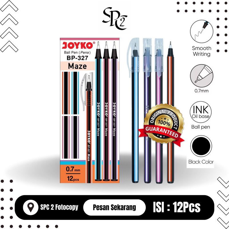 

PULPEN MURAH JOYKO MAZE BP-327 [1Pack 12Pcs]