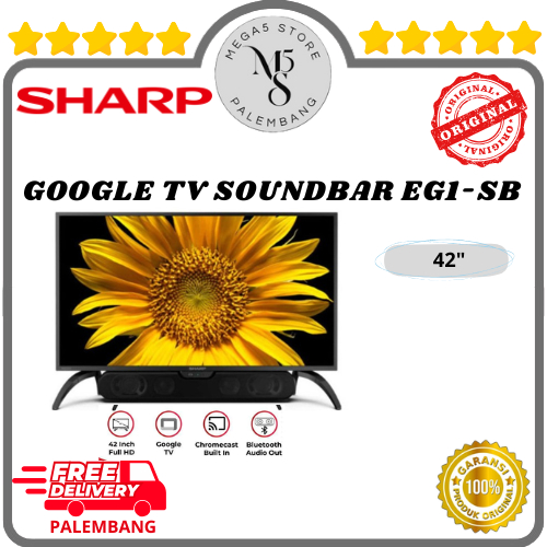 TV LED Sharp Sounbar 42EG1 SB LED Sharp 42 Inch Android TV Gogle TV Sharp Soundbar