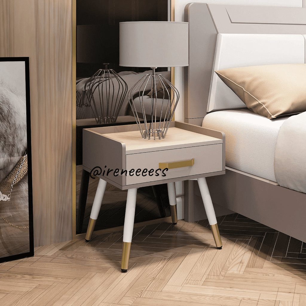 NAKAS MINIMALIS ELEGAN / SIDE TABLE / MEJA SAMPING TEMPAT TIDUR / MEJA SAMPING KASUR SIANTANO NK VOL