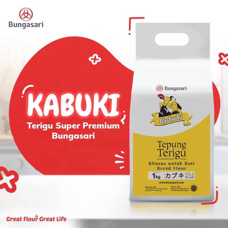 

RB Kabuki Gold 1 Kg Tepung Terigu Protein Tinggi Khusus Roti Premium