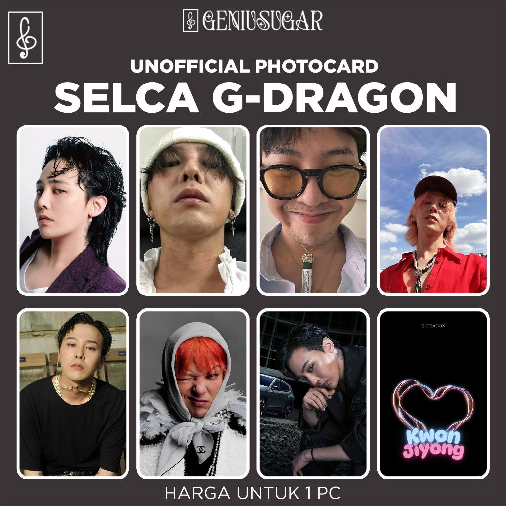 [G-DRAGON] SELCA UNOFFICIAL PHOTOCARD