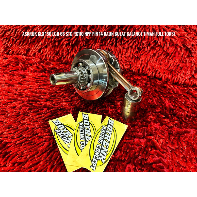 ASKRUK KRUK AS KLX 150/DTRACKER/DAUN BULAT/LANGKAH 60-66/GESER TORSI- BOYRENK RACING CONCEPT