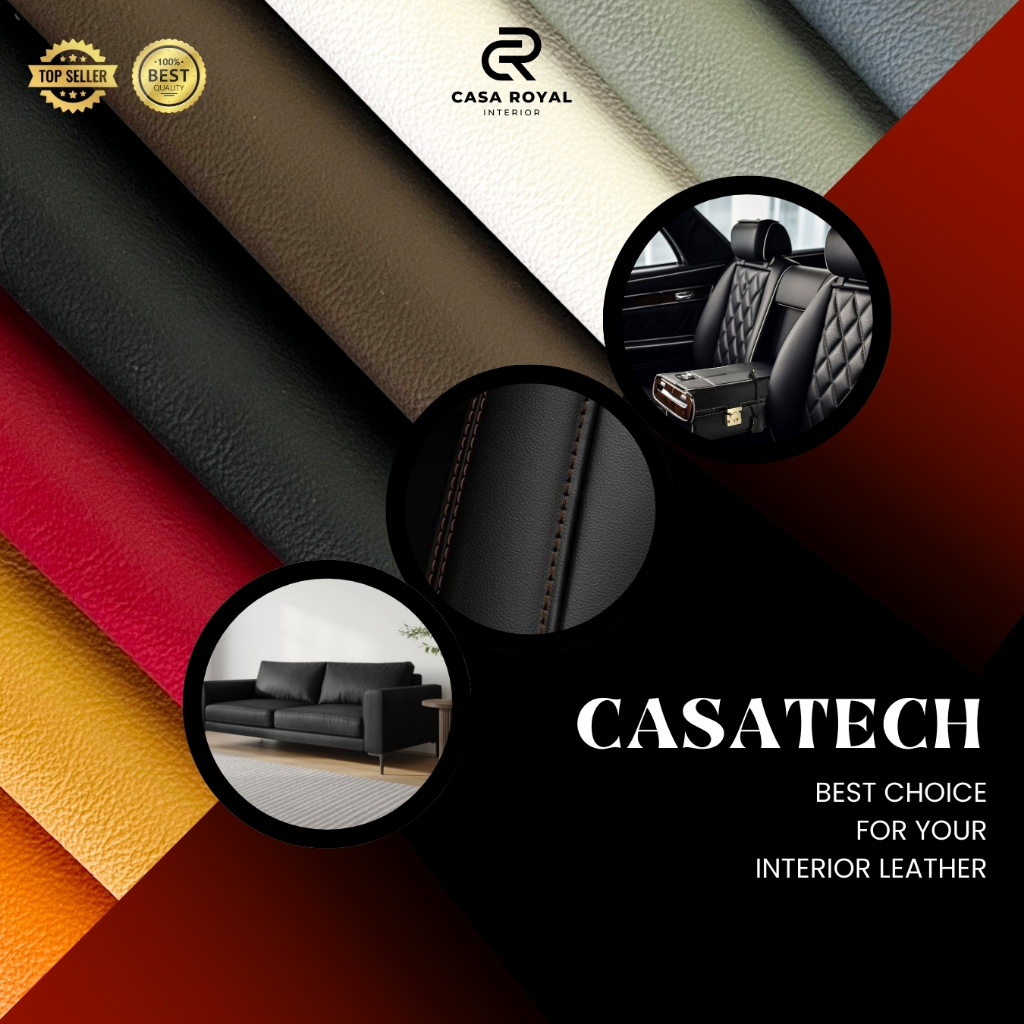 Bahan Kain Sofa Kulit Sintetis – Kain Meteran Kulit Soft Premium (CASATECH)