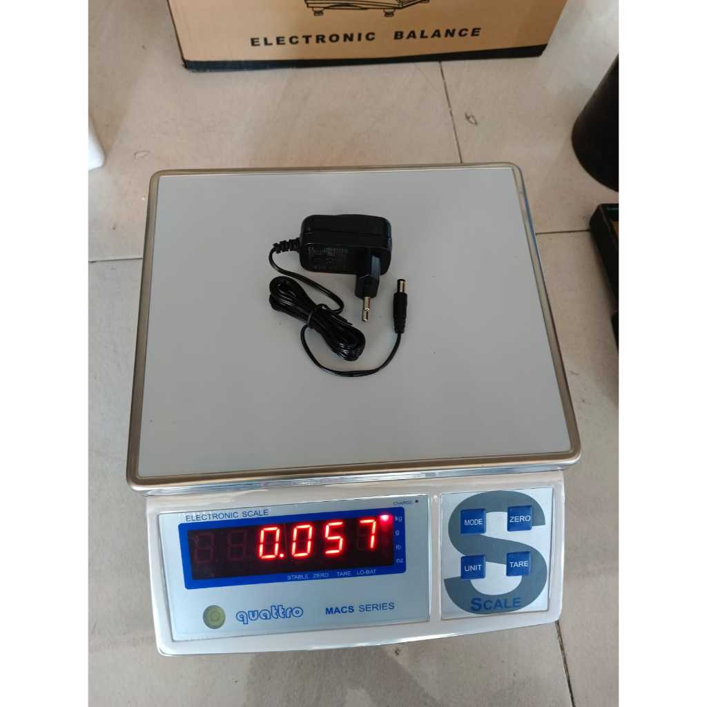 Timbangan Digital Meja Quattro MACS 30kg Timbangan Duduk Gram Ketelitian 1 gr Akurat