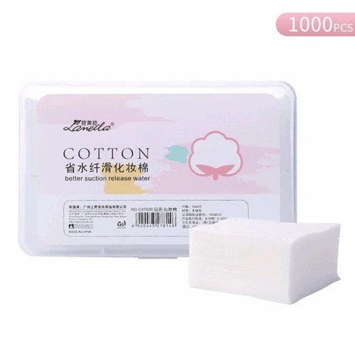 Super Soft Facial Cotton Pad Kapas Wajah isi 1000pcs / Kapas Wajah Toner Tipis 1000PC FREE BOX / Kap