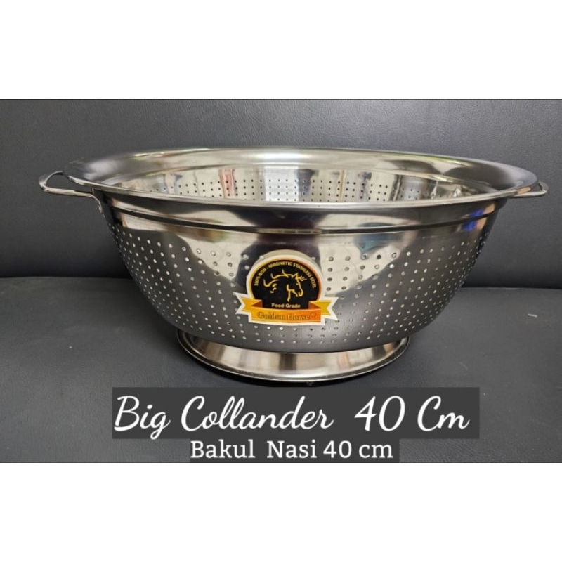 Sangku Nasi Stainless Besar 40 cm Golden Horse
