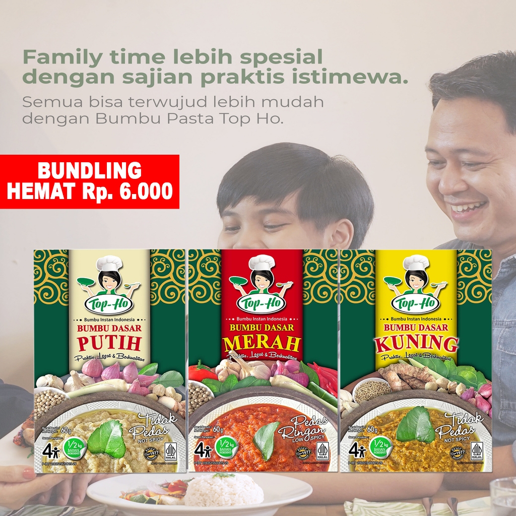 

Bundling Ekonomis aneka bumbu dasar Topho Bumbu Pilihan Keluarga