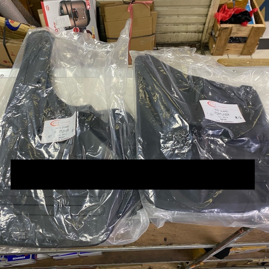 Penahan lumpur Karpet lumpur Fortuner 2011-2015 set depan belakang