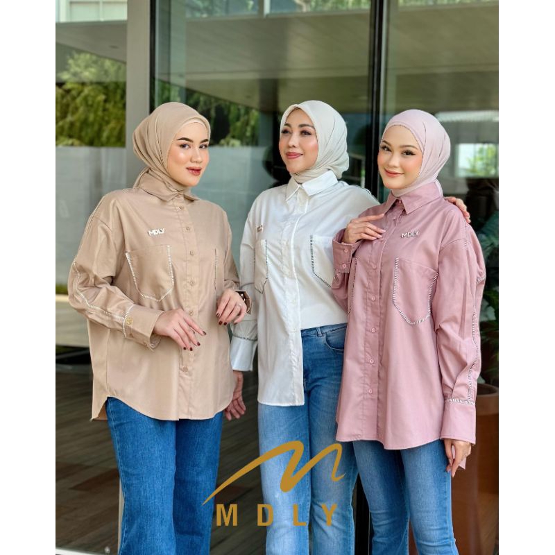 MDLY/Blouse M 160-6 by Mdly/Blouse Premium/Blouse elegant/Blouse terbaru